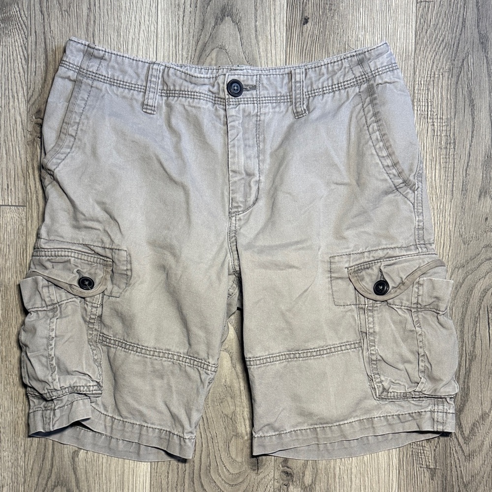Aeropostale Men's Cargo Shorts - Gray Size 30